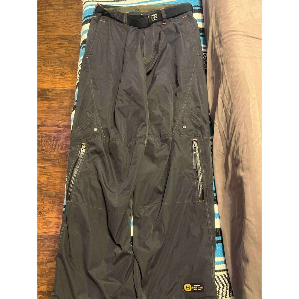 Y2K Sonoma Half Pipe Mens Gray Insulated Snow Pants Skateboarding Size 32x30